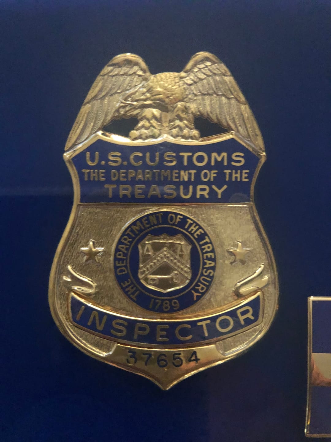 Customer photo review of US CBP Officer Customs and Border Protection Badge Solid Copper Replica Movie Props