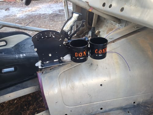 Customer photo review of Operator Series Dual Billet Cup Holder Attachment for Front Exit Cable Shifter