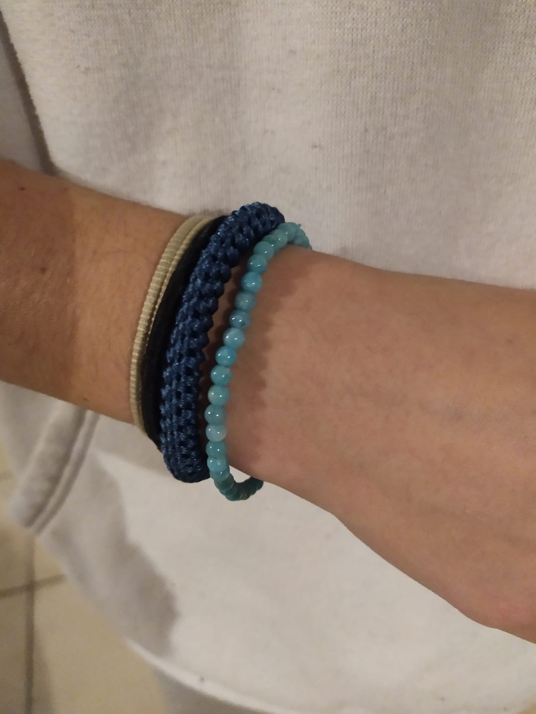 Customer photo review of Bracelet Amazonite "Harmonie"