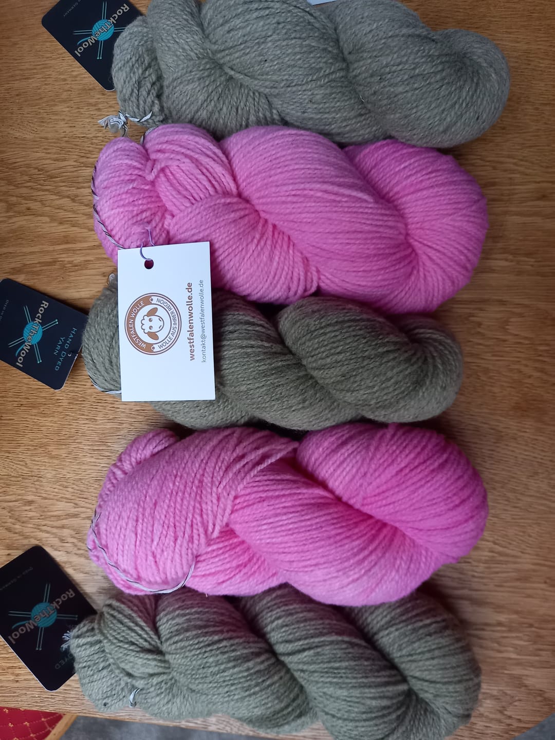 Customer photo review of Bunte Regionale Merinowolle (handgefärbt)