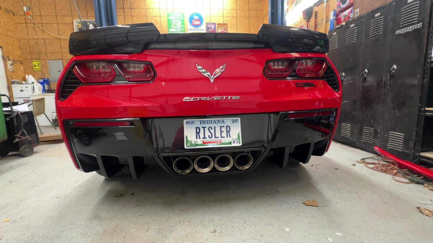 Customer photo review of Corvette C7 Rear Bumper Diffuser Fins