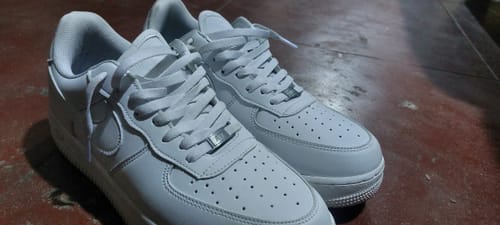 Customer photo review of Tenis Air Force 1 Blanco Total 1.1 Premium