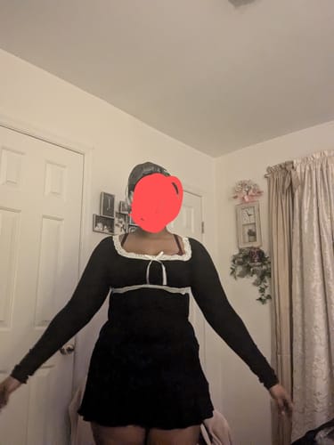 Customer photo review of Calliope Coquette Lace Patch Dress