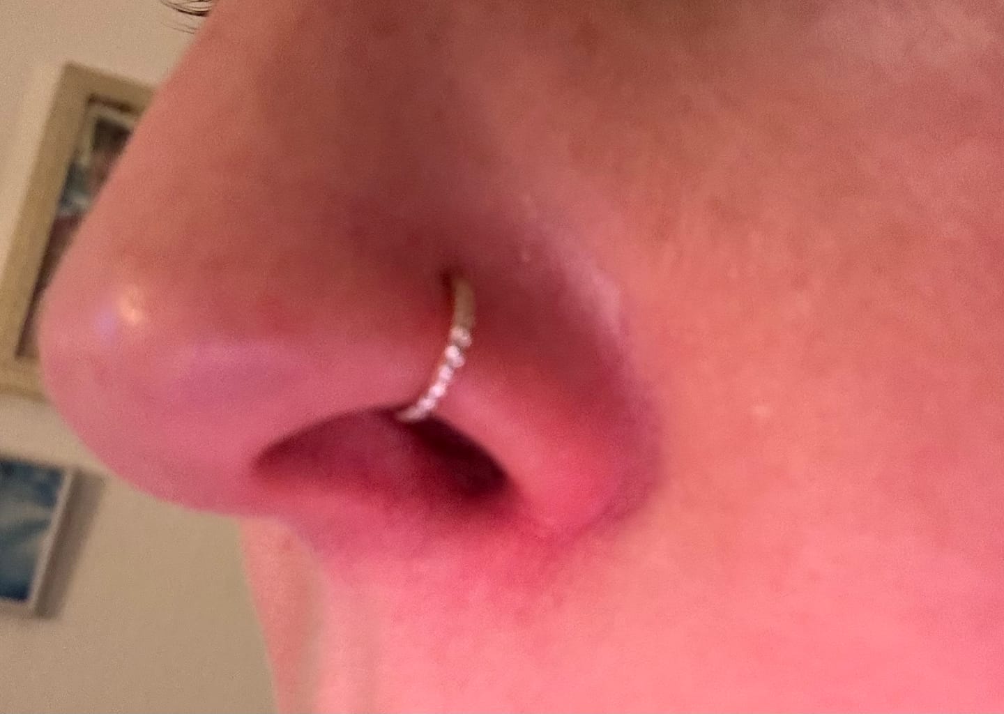 Customer photo review of Zircon Clicker | Nasen- & Ohrpiercing