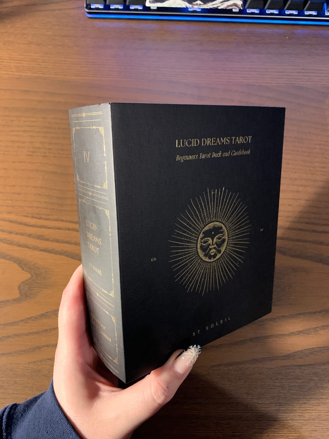 Customer photo review of Lucid Dreams Beginners Tarot • Black Eclipse {EDITION 4}