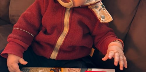 Customer photo review of Wollwalk Jacke "Dino" 74/80