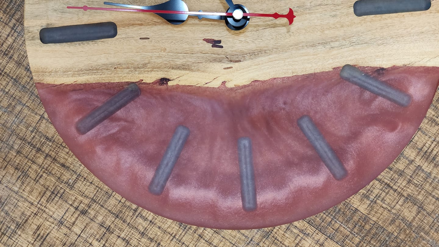 Customer photo review of 12" Round x 2" Deep Silicone Mold For Epoxy Resin