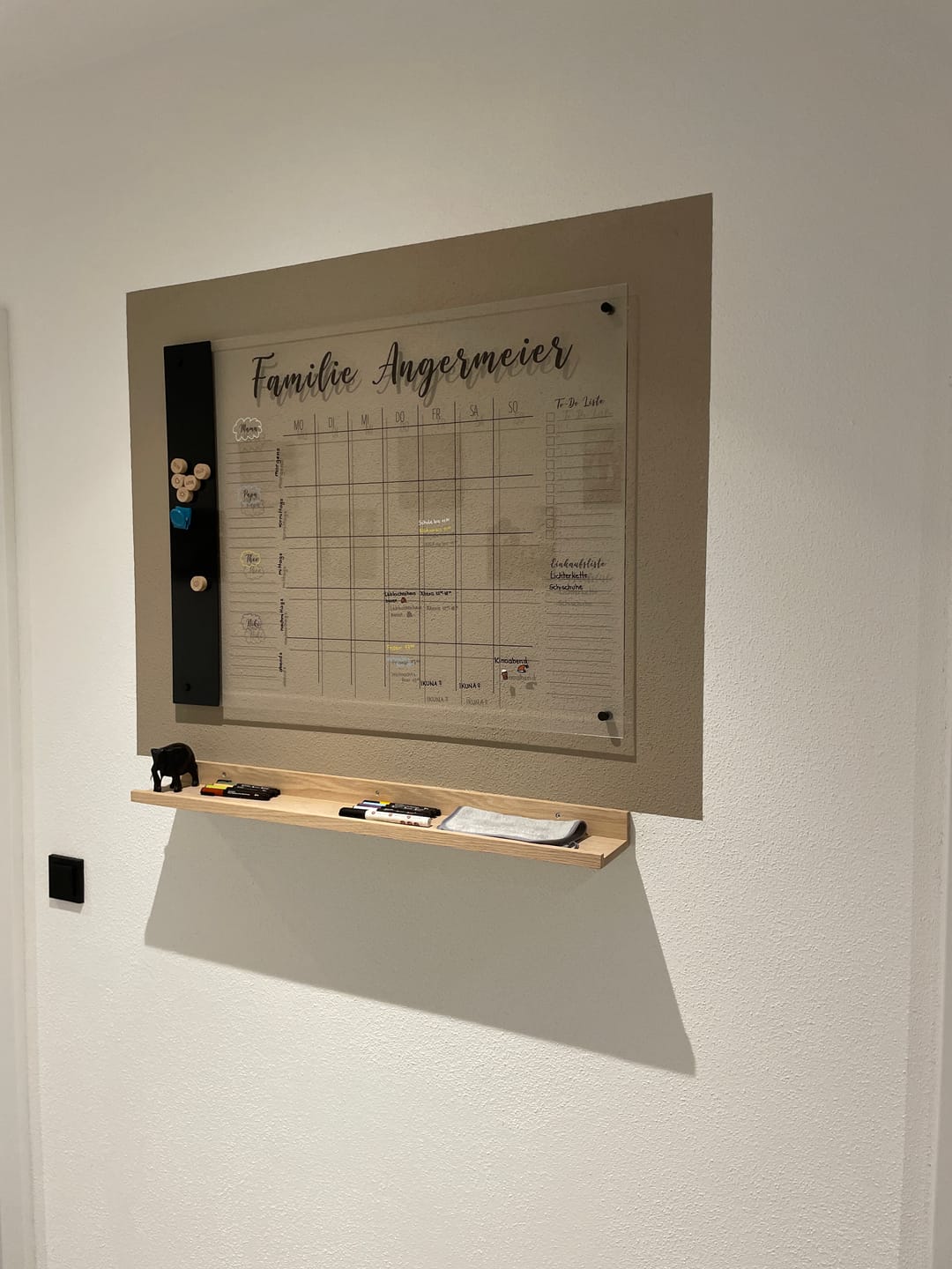 Customer photo review of Familienplaner für 4 Personen mit Magnetboard