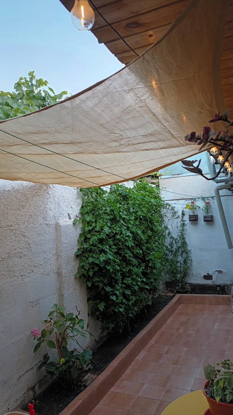 Customer photo review of Toldo de Lona Cuadrada Vela para Sombra Parasol Rectangular Permeable