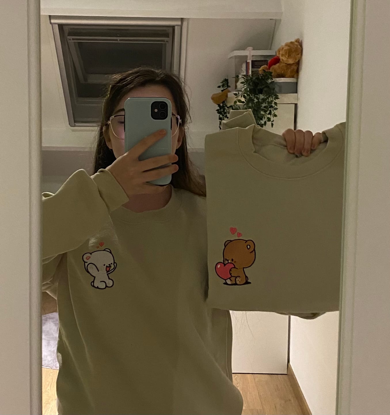 Cozy sweatshirts at home