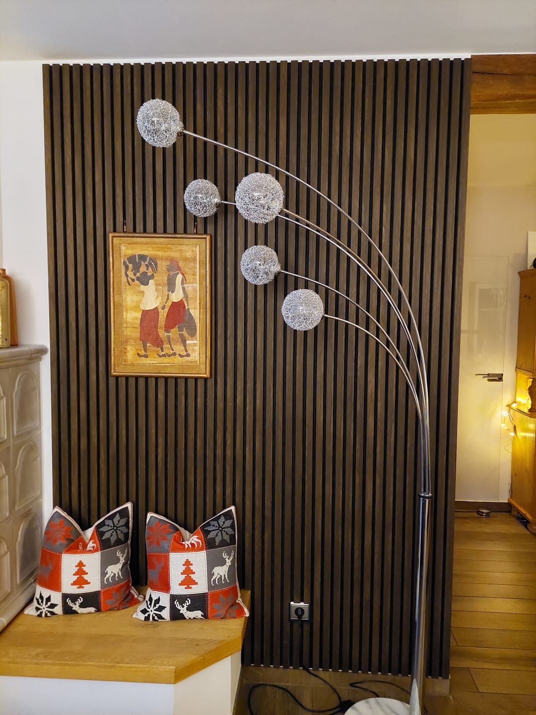 Customer photo review of Akustikpaneele Eiche Geräuchert - 240 cm x 60 cm