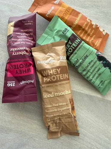 Customer photo review of Gourmet Whey Protein Powders