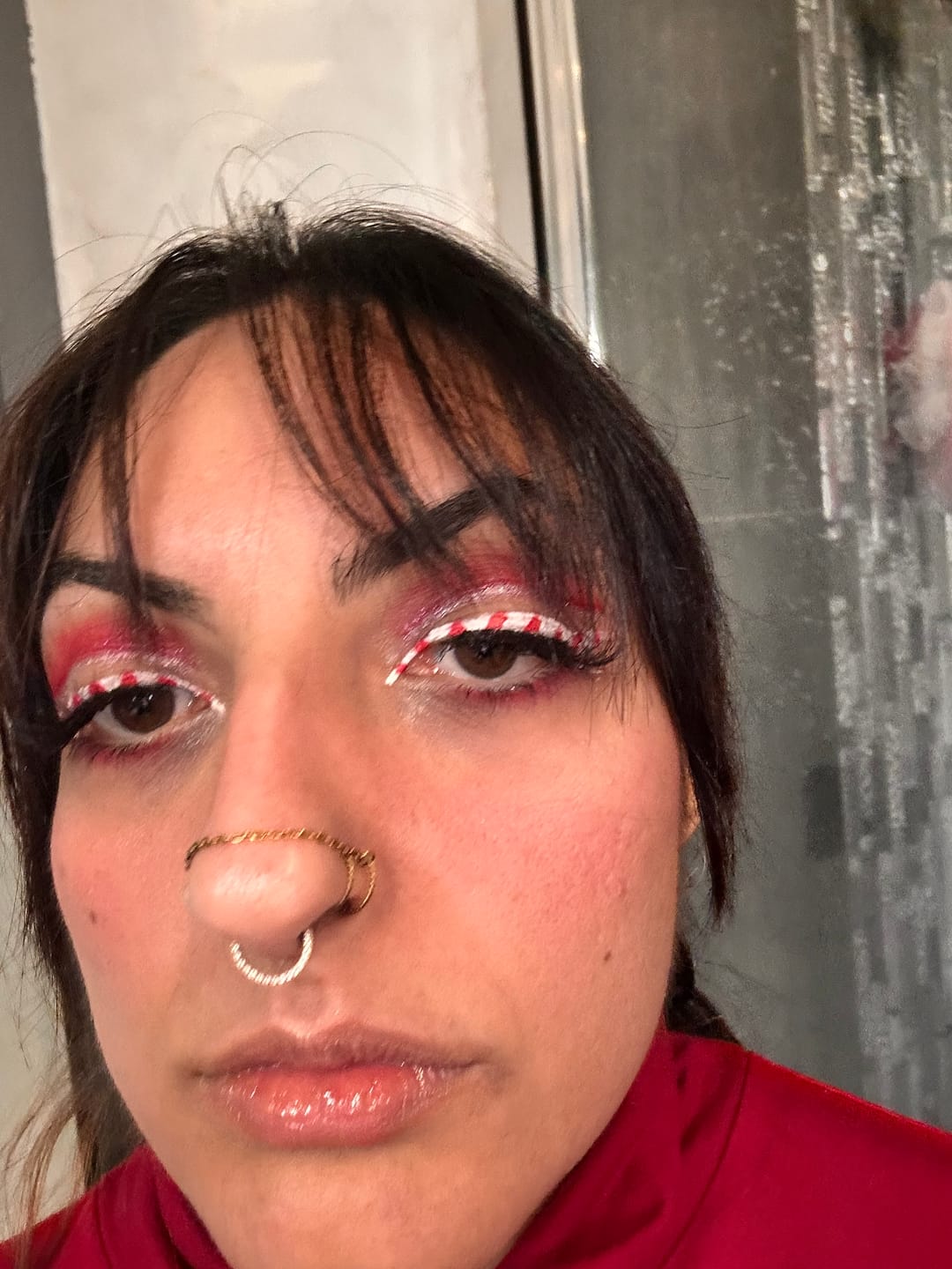 Customer photo review of Le double piercing