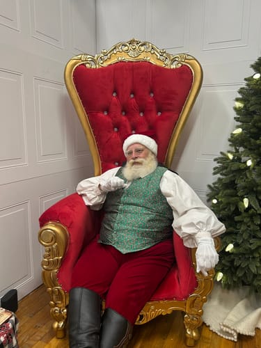 Customer photo review of Christmas Green Red Crutch Silk Tie Waistcoat Vest Hanky Cufflinks Set