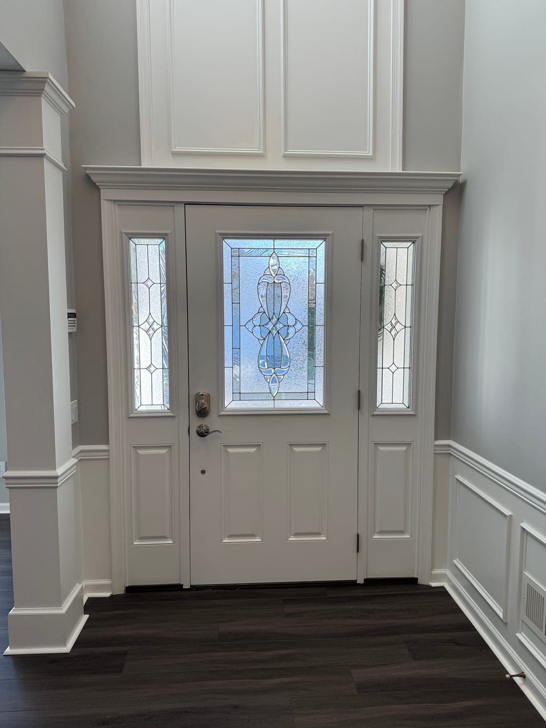 Customer photo review of Wexford Glass and Frame Kit (Half Sidelite 10" x 38" Frame Size)