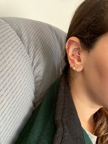 Customer photo review of GISELLE Daith Hoop