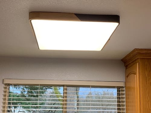 Customer photo review of Rectangle LED Flush Mount Light