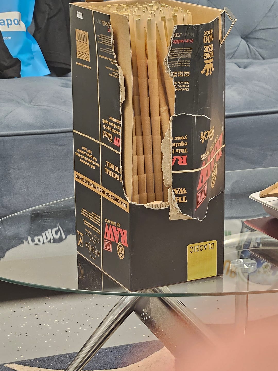 Customer photo review of RAW Black King: Box - 1400 Cones