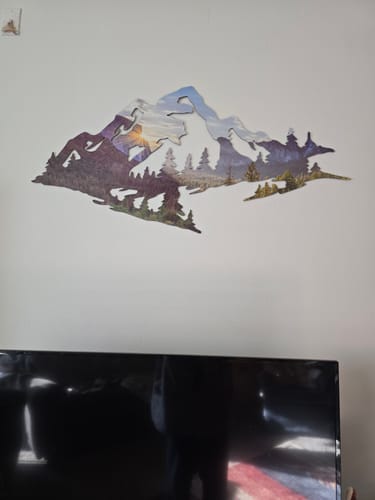 Customer photo review of Yosemite Basin Mountain Range View - Metal Wall Art