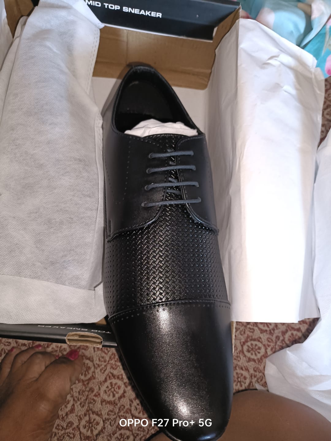 Customer photo review of Bacca Bucci HOMER Formal Shoes with Superior Comfort | All Day Wear Office Or Party Lace-up Shoes