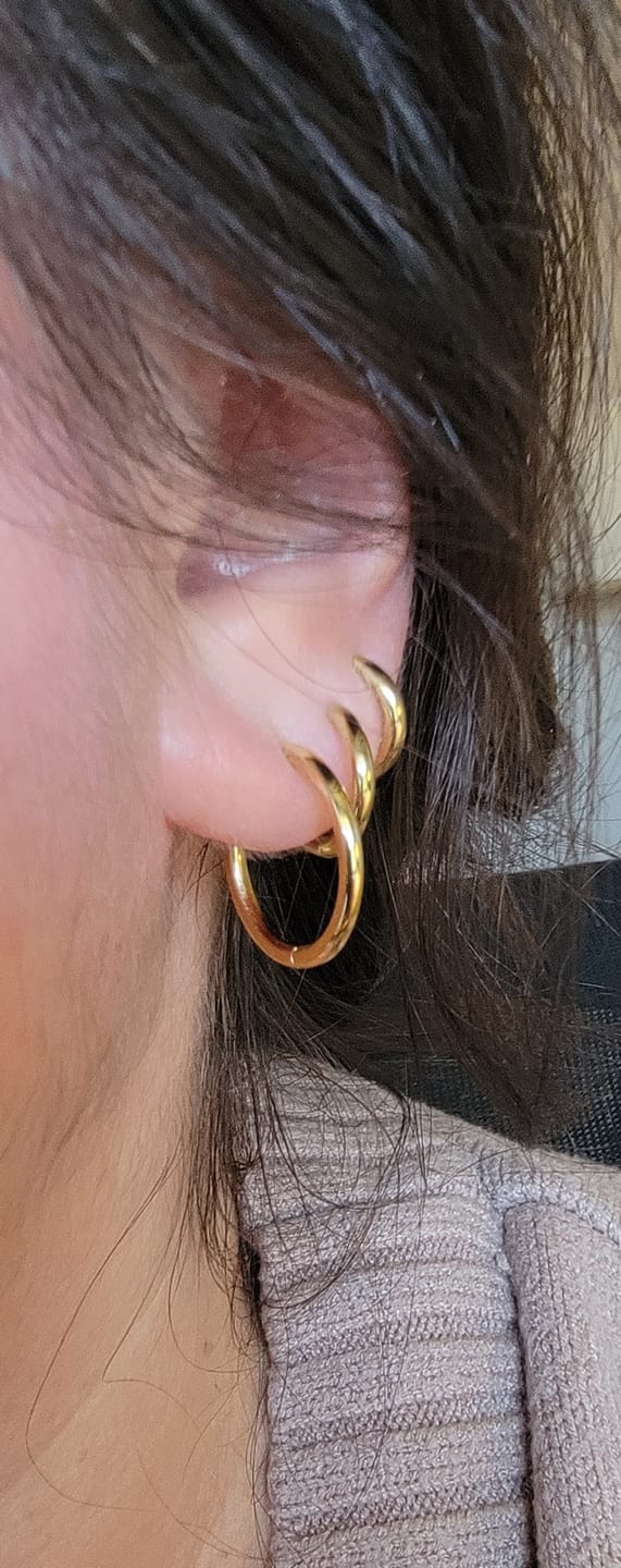 Customer photo review of Essential Earrings Small