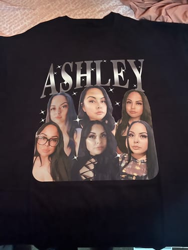 Customer photo review of CUSTOM VINTAGE TEE