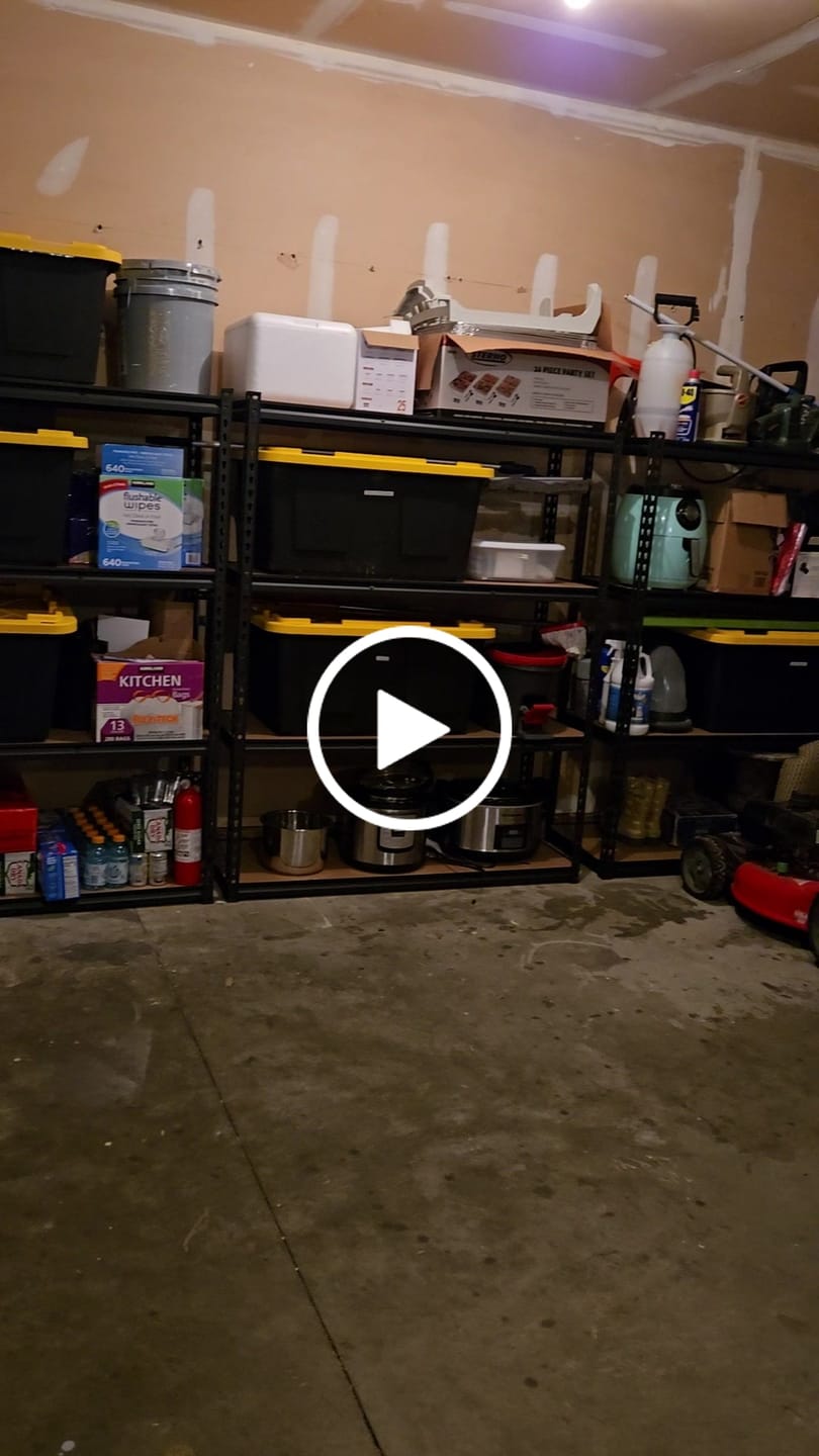 Customer video review of REIBII 72"H Metal Storage Shelves, 2000 Lbs Adjustable Garage Shelving Unit, Utility Rack for Pantry Kitchen