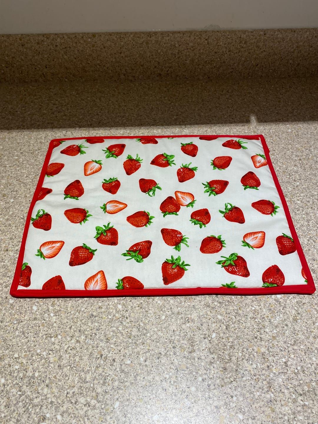 Customer photo review of Strawberry Rose & Hubble Cotton Poplin Fabric