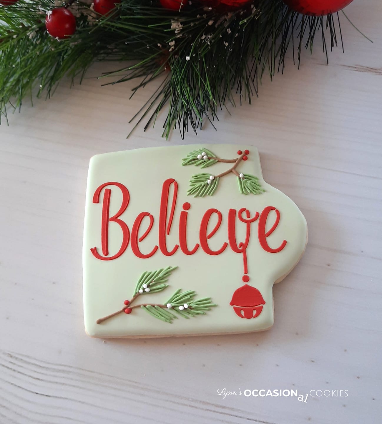 Customer photo review of Believe Cookie Stencil by Designer Stencils