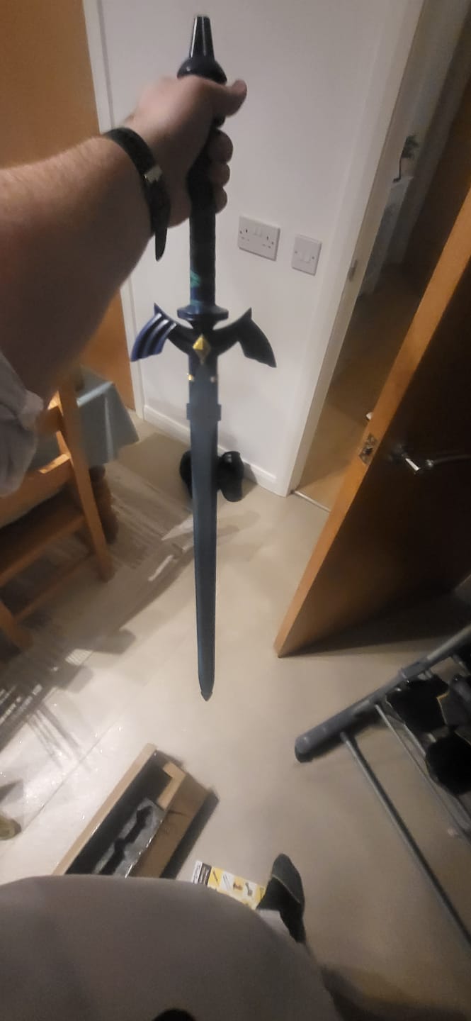 Customer photo review of Legend Of Zelda Tears Of The Kingdom - Master Sword