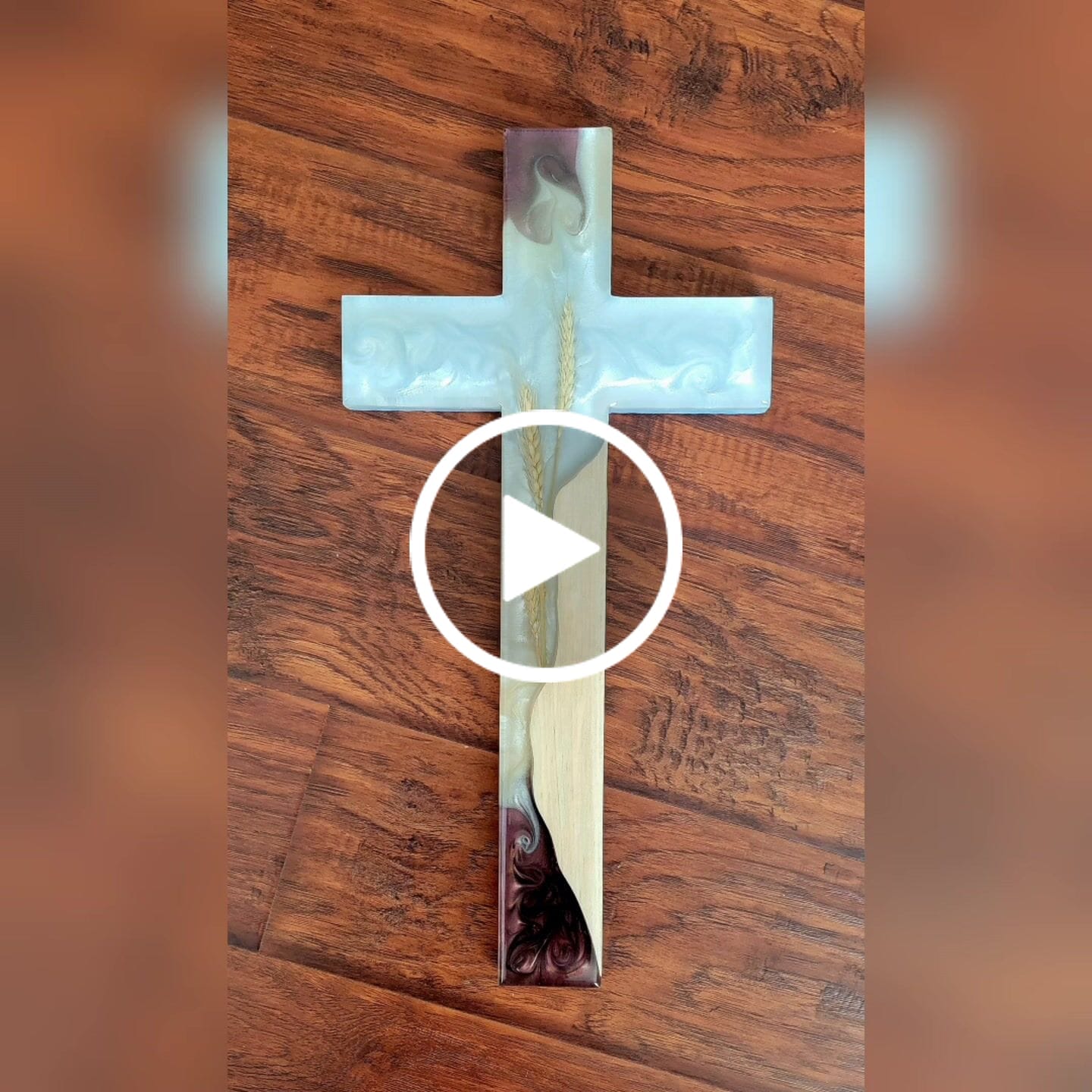 Customer video review of 20x10x1" Cross Silicone Mold For Epoxy Resin - Large Cross Mold