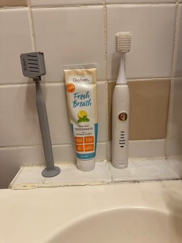 Customer photo review of Big Mouth Manual Toothbrush