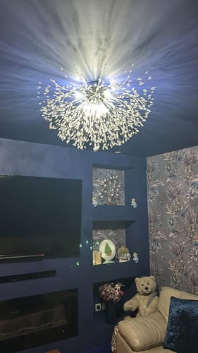 Customer photo review of Modern Beaded Sputnik Flush Mount Ceiling Light