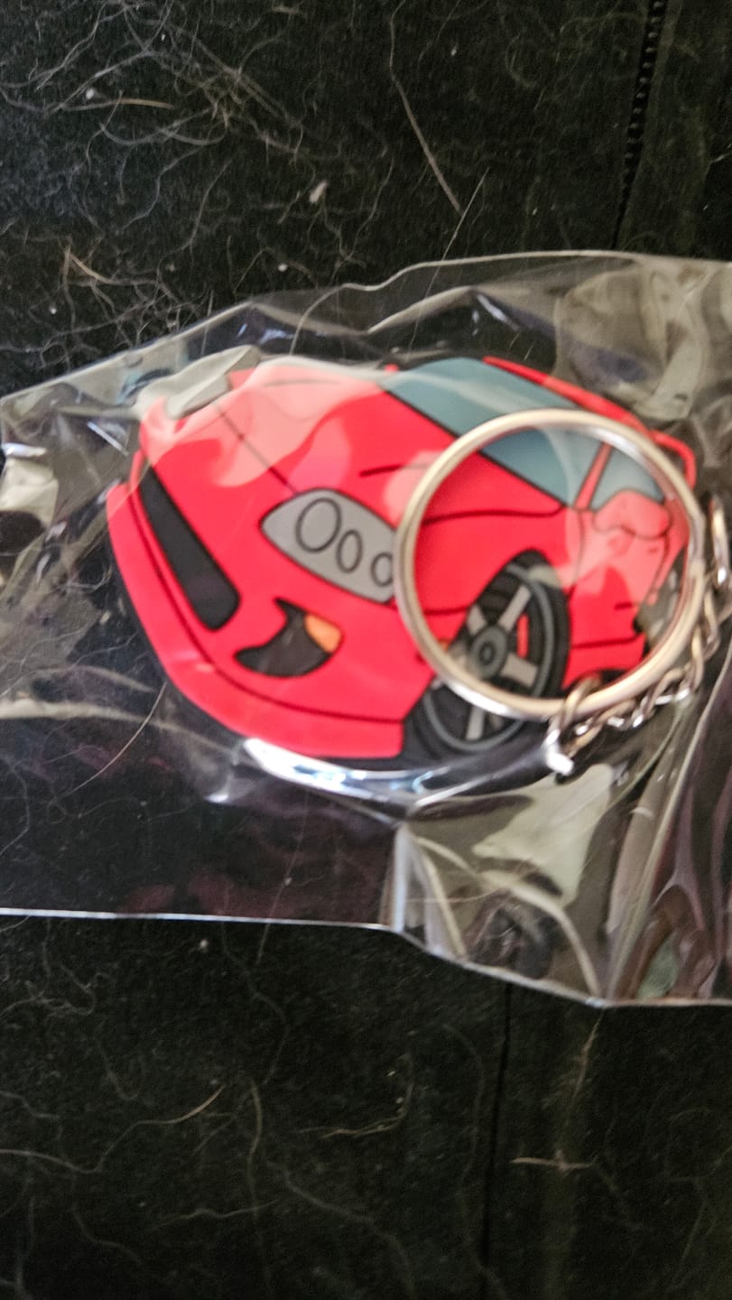 Customer photo review of Toyota Supra MKIV Rubber Key Ring