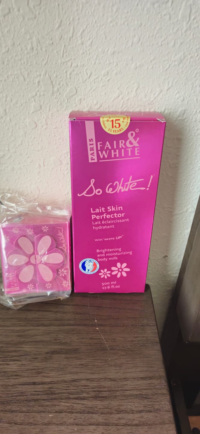 Customer photo review of Fair and White So White Skin Perfector Body Lotion 500ml / 16.90 fl oz