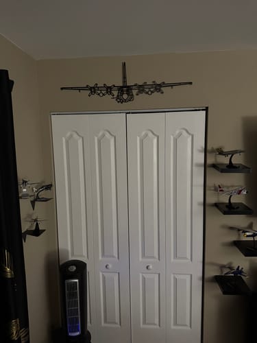 Customer photo review of AC-130U Front Metal Aircraft Wall Art - NCP0212