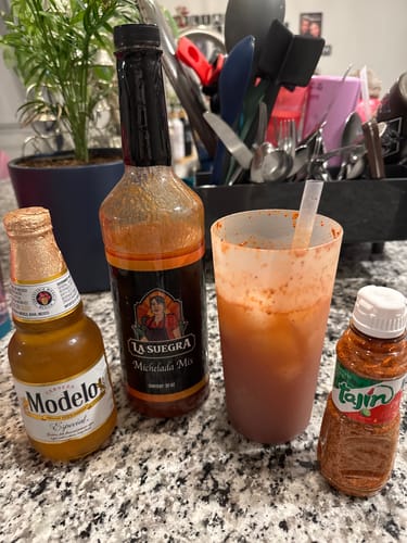 Customer photo review of La Suegra Michelada Mix
