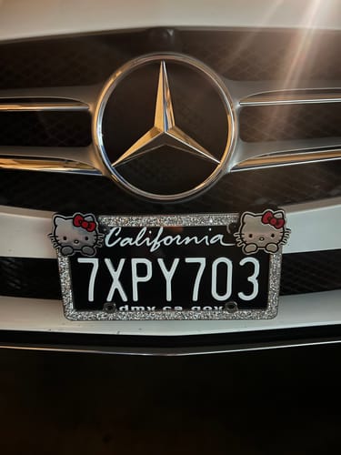 Customer photo review of 2011-2022 CALIFORNIA LICENSE PLATE DMV.CA.GOV - BLACK WITH WHITE TEXT 6"x12" (156.5mm x 305mm)