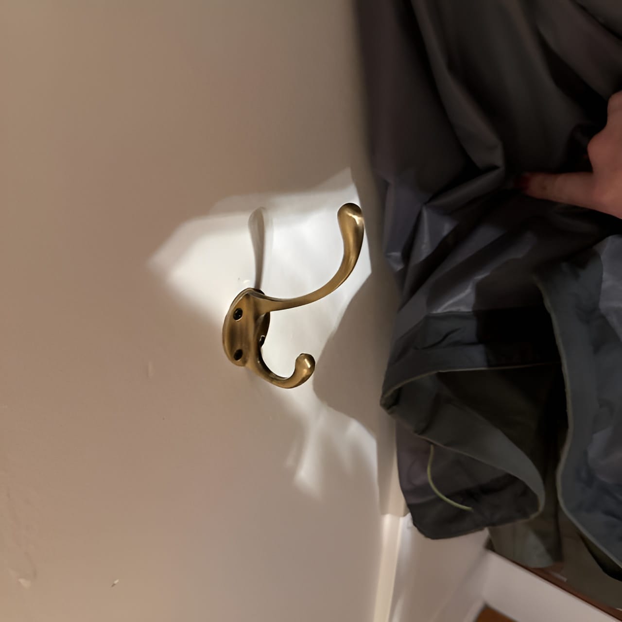 Customer photo review of Antique Classic Brass Hat & Coat Hook