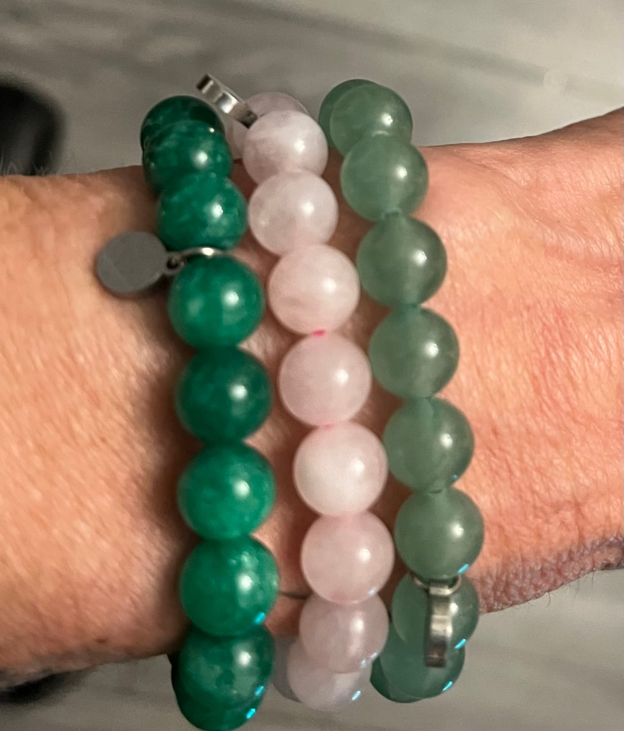 Customer photo review of Green Jade Bracelet