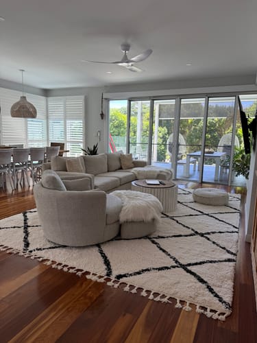 Customer photo review of Saphron White Rug 2