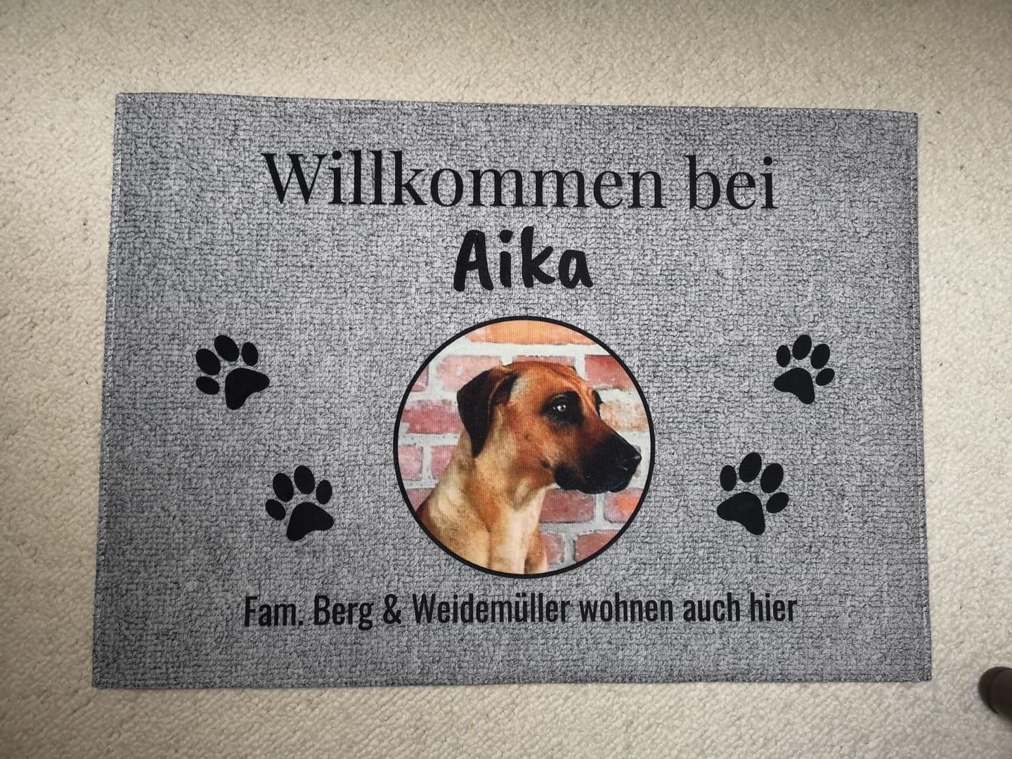 Customer photo review of Eigenes Foto - Individuelle Fußmatte