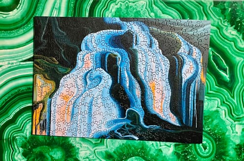 Customer photo review of Ethereal Stream Wood Jigsaw Puzzle