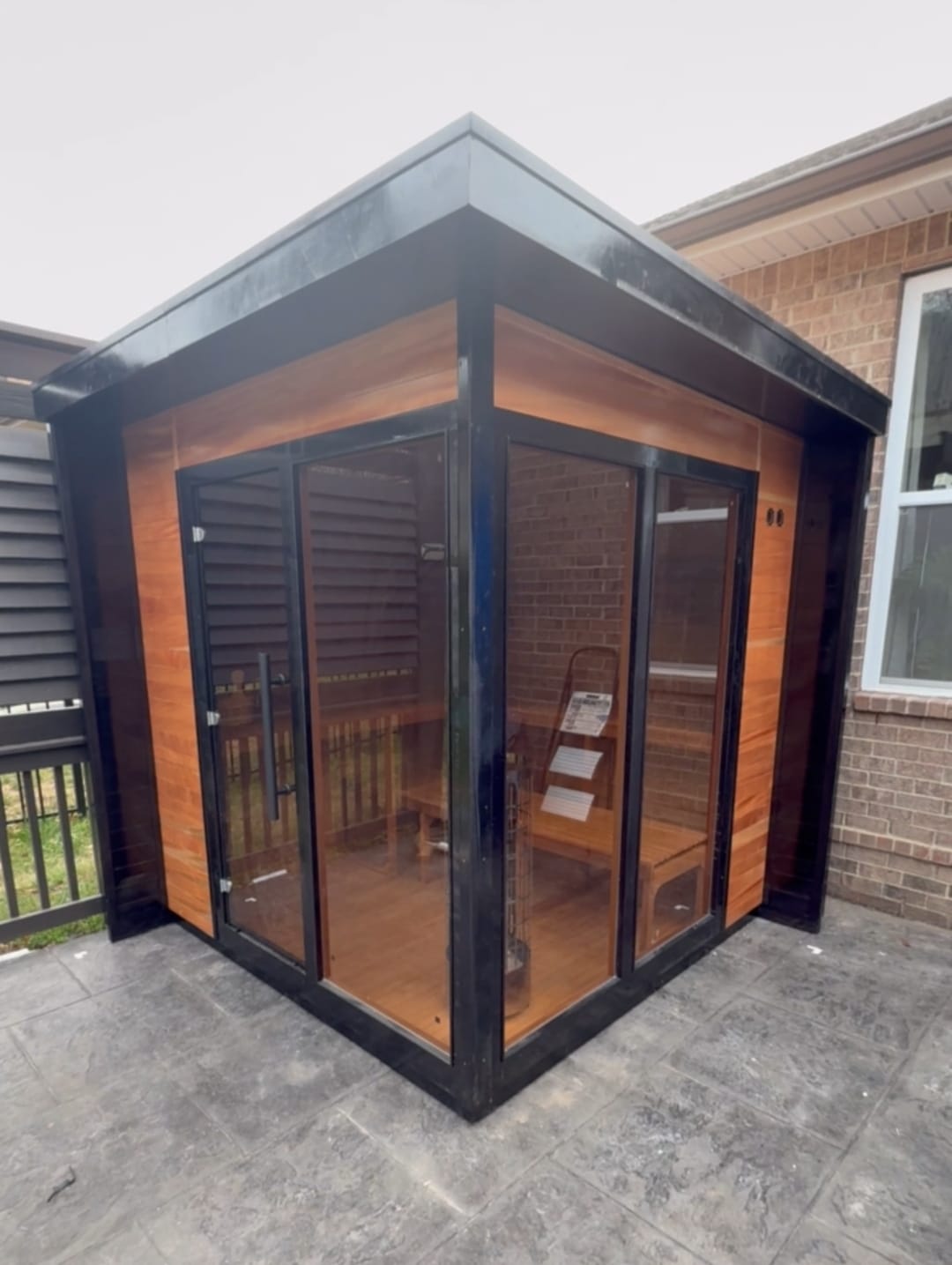 Customer photo review of SAUNASNET® Outdoor Cabin Luxury Square Bucket Terra 02
