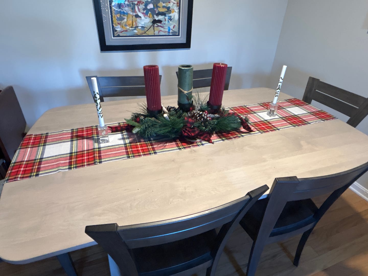Customer photo review of Stewart Plaid Napkins, Set of 4