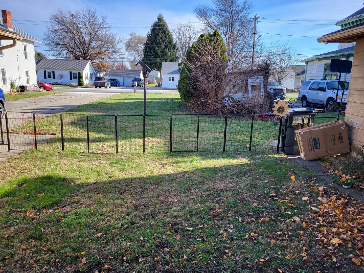 Customer photo review of Instant Dog Playpen for RV Trips
