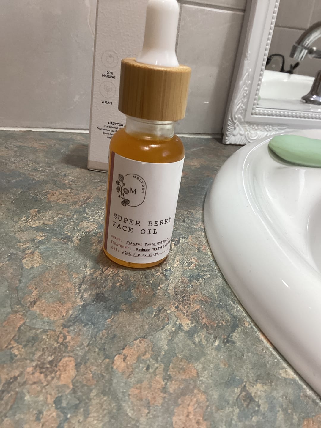Customer photo review of Super Berry Face Oil