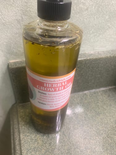 Customer photo review of Herbal Growth Oil