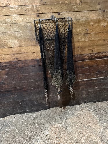 Customer photo review of Hay Chix® Half Bale Net