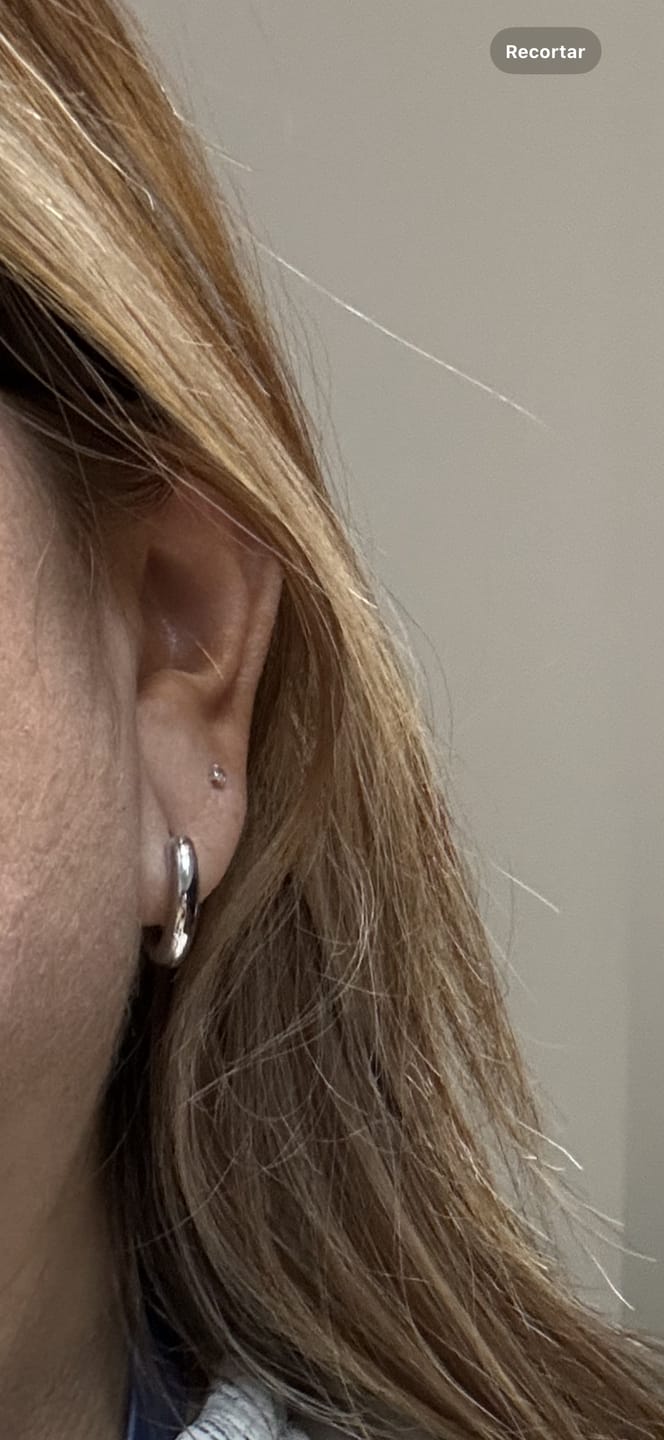 Customer photo review of Par Arracada Chica 20 mm